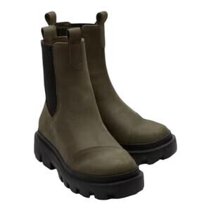 TOMS Women's Rowan Water Resistant Chelsea Boots Green Size 9 New